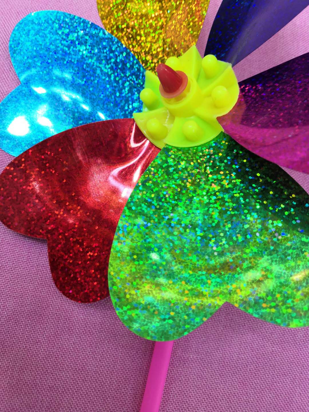 Lentejuelas color hoja de viento piso decoración jardín de infantes juegos entrada niños dance props 1559-7 details Picture