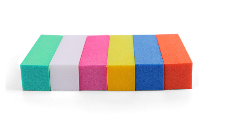 海绵指甲/锉彩色/抛光豆腐/打磨修甲产品图