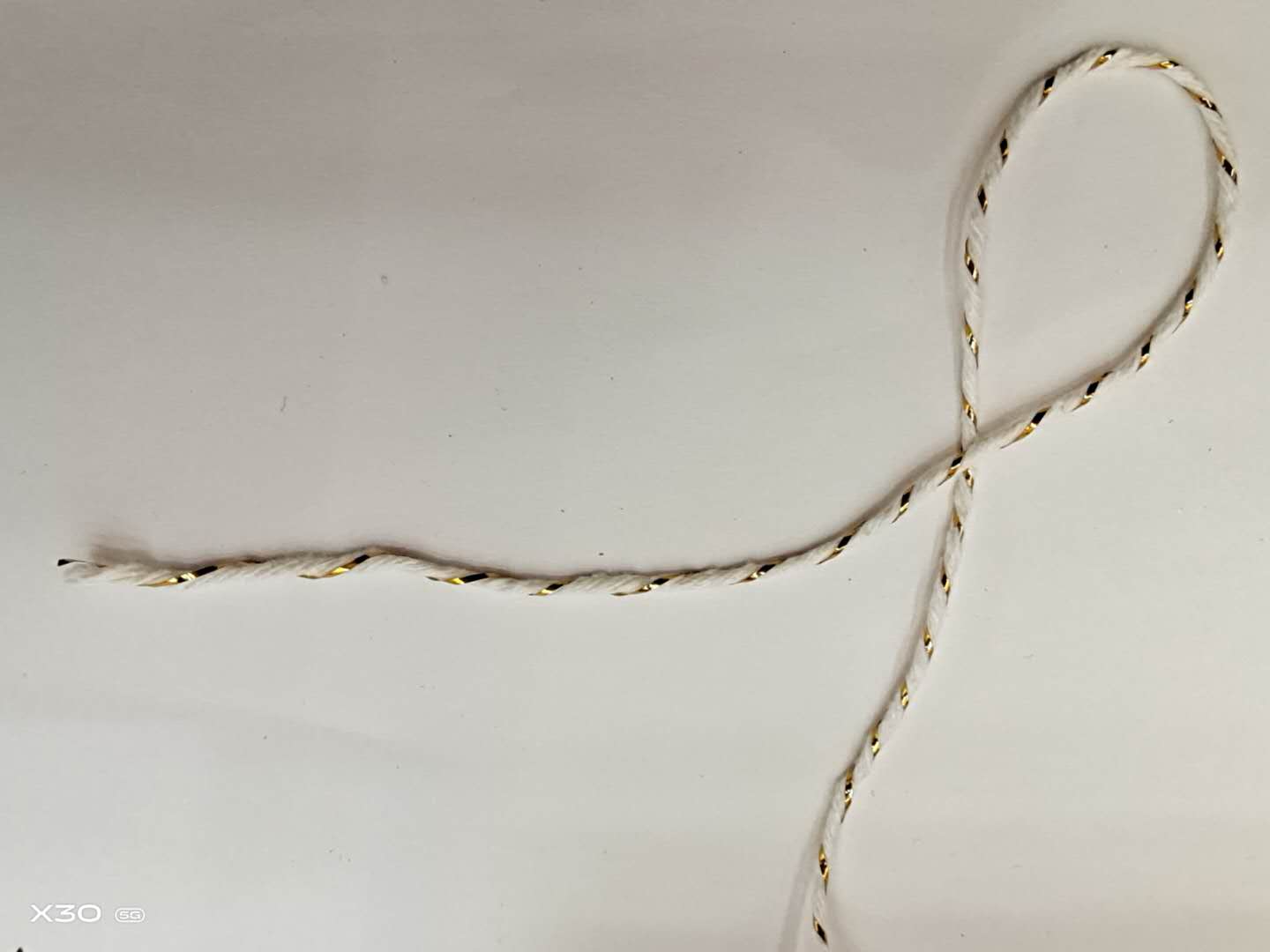 2mm white gold cotton thread hemp rope, diy thick and thin hemp rope, handcrafted tag rope, binding rope Specification image