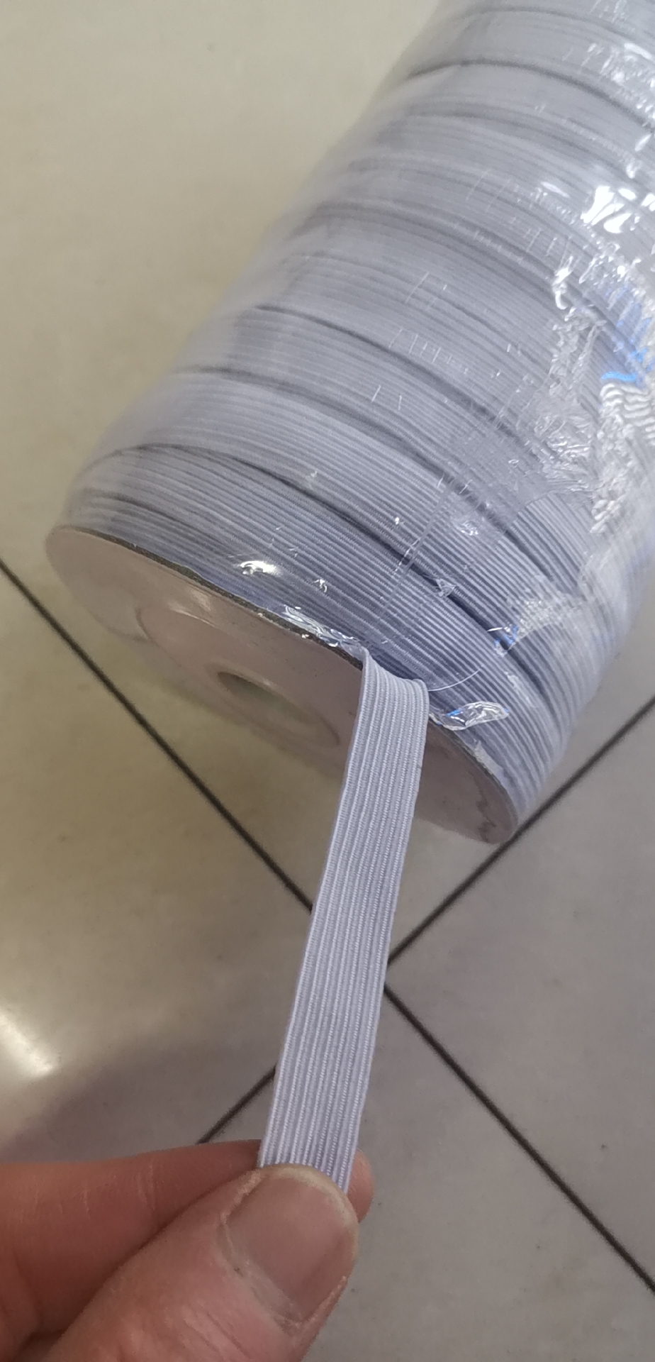 Thickened Wide Elastic Band White Flat Jump Elastic Rope details Picture