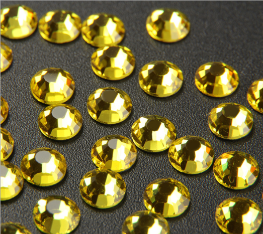 Factory Direct Hot Diamond Gold Champagne Nail Diamond Shaped Flat Bottom Rhinestones Super Flash Is Not Easy To Fall Bottom