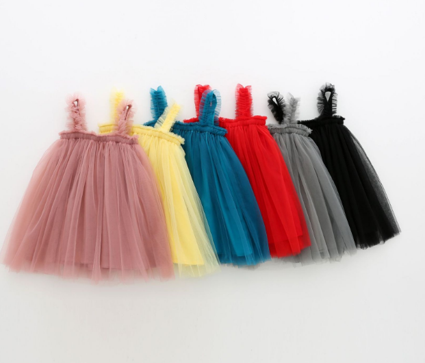 2020 Girls' Full Mesh Skirt Children's Half Skirt Summer New Style Foreign Style Pengpeng Skirt Four Seasons Princess Skirt