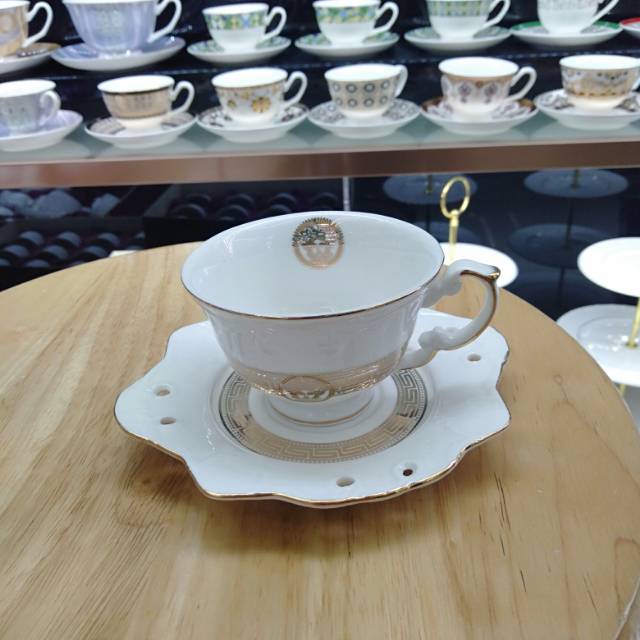 European-Style Coffee Cup And Saucer Set Home High-End Small Luxury Exquisite Ceramic English Afternoon Tea Tea Cup Black Tea Cup Specification drawing