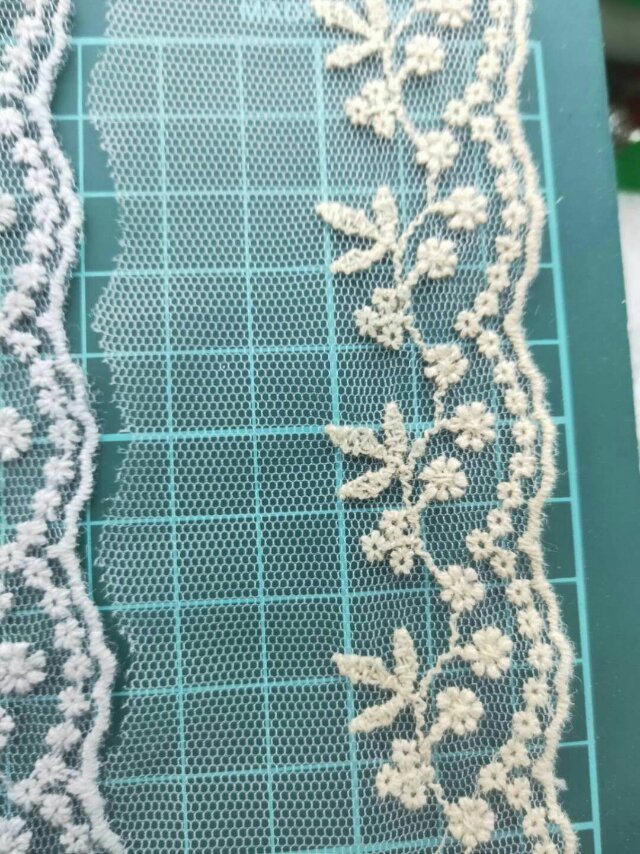 Embroidered lace clothing accessories, nylon lace home accessories, lace skirt trims Specification image