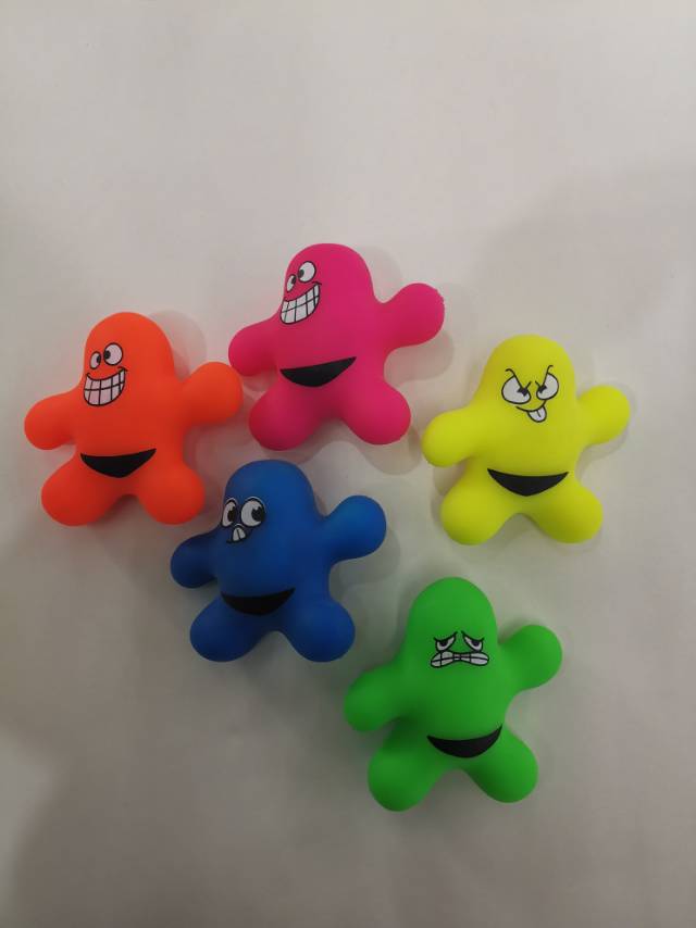 5 color cartoon character PVA simulation toy cute soft PU decompression spoof toy thumbnail