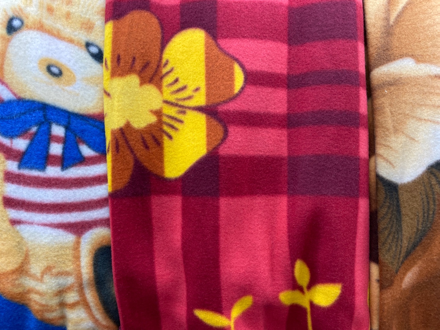 Cartoon Bear Active Printed Double-Sided Fleece Blanket For Children 200*230 details Picture