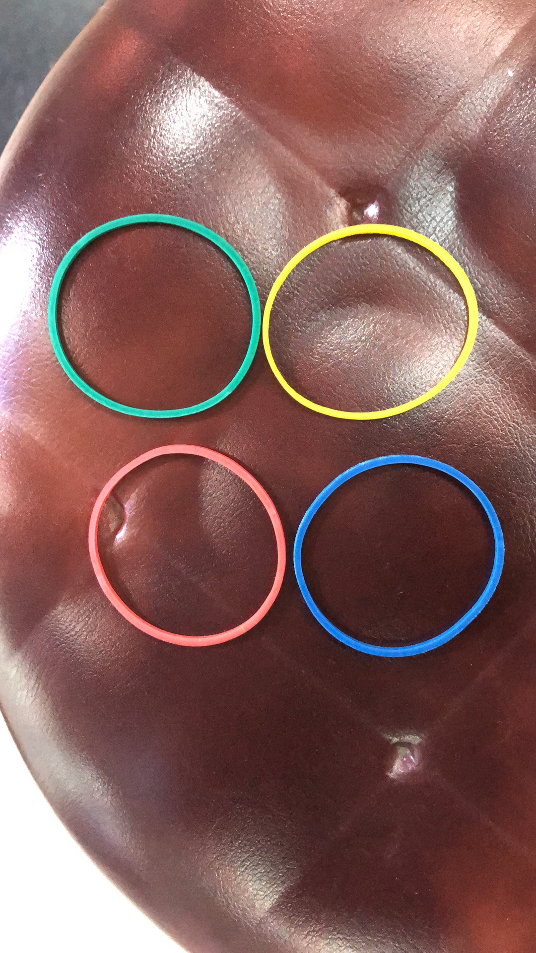 38#四色彩橡皮筋橡胶圈皮圈越南进口皮筋细节图