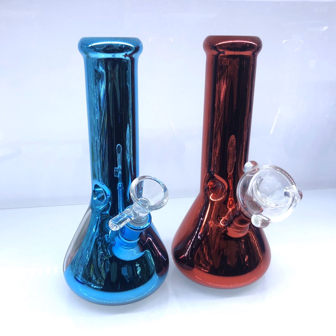 电镀多色高硼硅玻璃壶耐高温透明玻璃水烟玻璃烟具