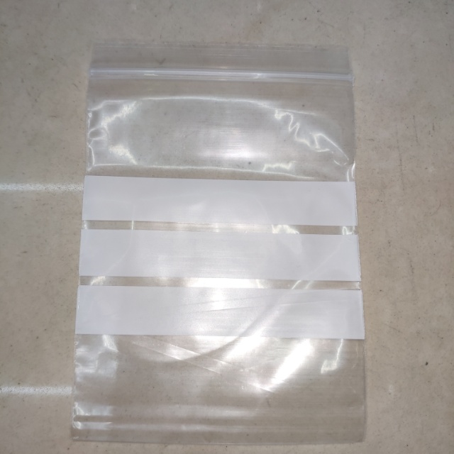 Thickened white striped transparent printed self-sealing bag, tight bag, sealed bag