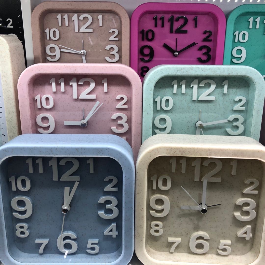 Macaron Color Straw Alarm Clock Mechanical Loud Sound Alarm Creative Personality Students With Lazy Clock Simple Wake Up Children
