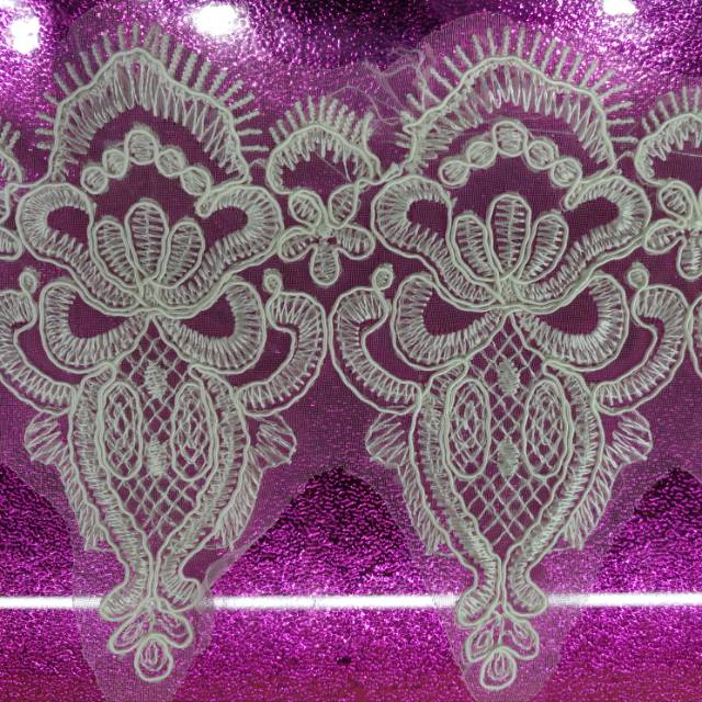 车骨涤光线骨线起彩色小花朵蕾丝花边辅料手工DIY裙边衣服装饰布料沙发布边布艺2