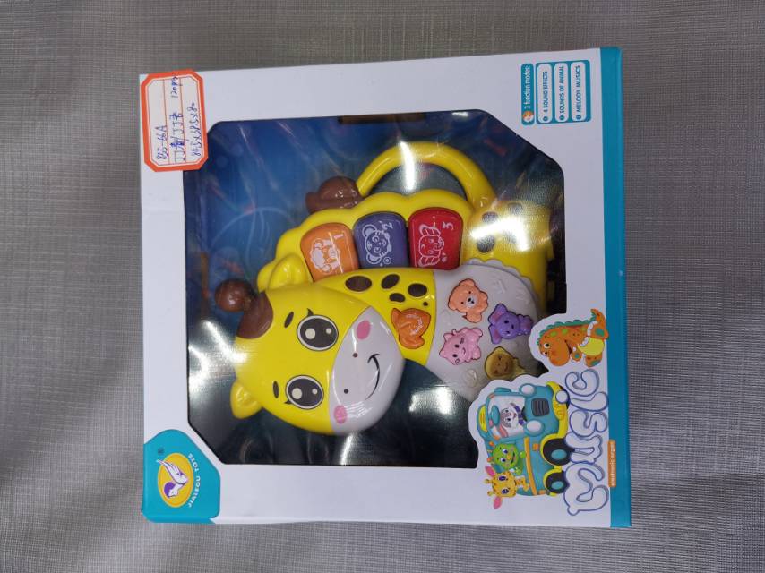 Cartoon deer shape children's electronic toy piano plastic material color gift box packaging