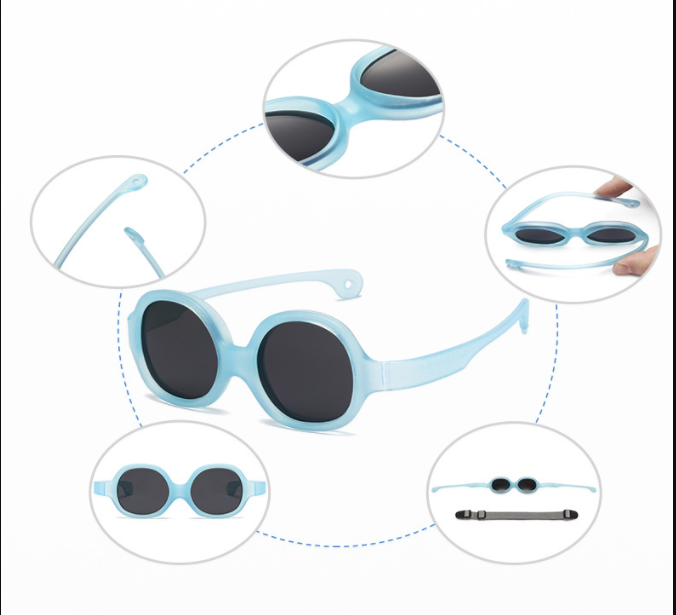 New cross-border children's sunglasses, student fashion, customizable foreign trade glasses, children's UV protection polarized sunglasses