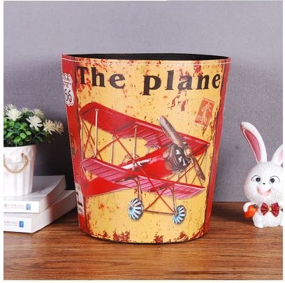 个性美式家用客厅宾馆垃圾桶细节图