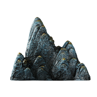 客厅假山摆件家居装饰品办公室酒柜玄关盆景新中式创意工艺品摆设