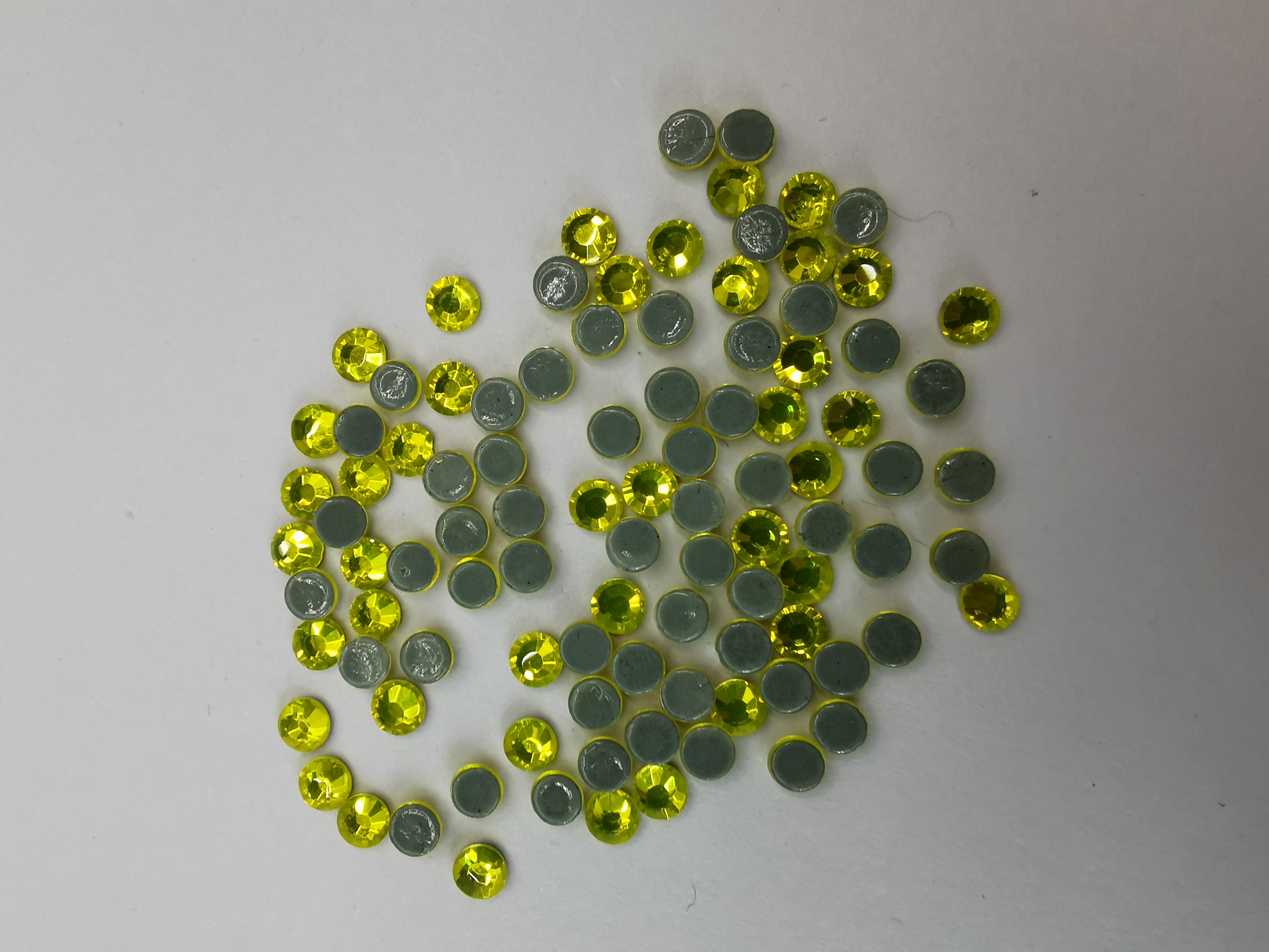 柠檬黄SS20仿奥钻精品钻平底钻美甲钻DIY钻细节图