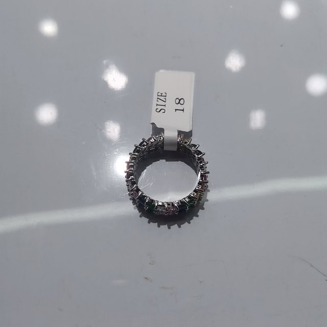 European and American style rings, fashionable titanium steel diamond rings, high-end stainless steel rings