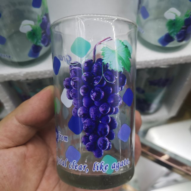玻璃杯热转印工艺六个套装现货产品图