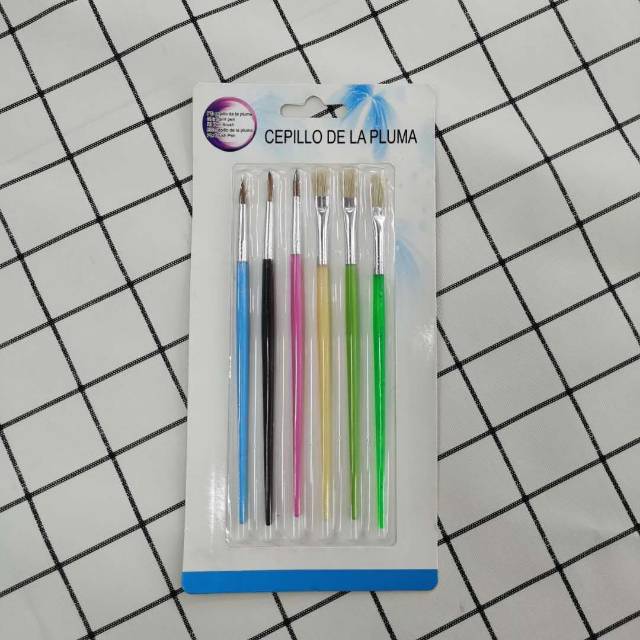 6 children's oil brushes painting graffiti painting tools Painting brush YHB06-CS-1 thumbnail