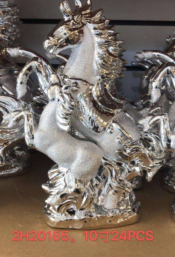 Silver horse craft pottery thumbnail