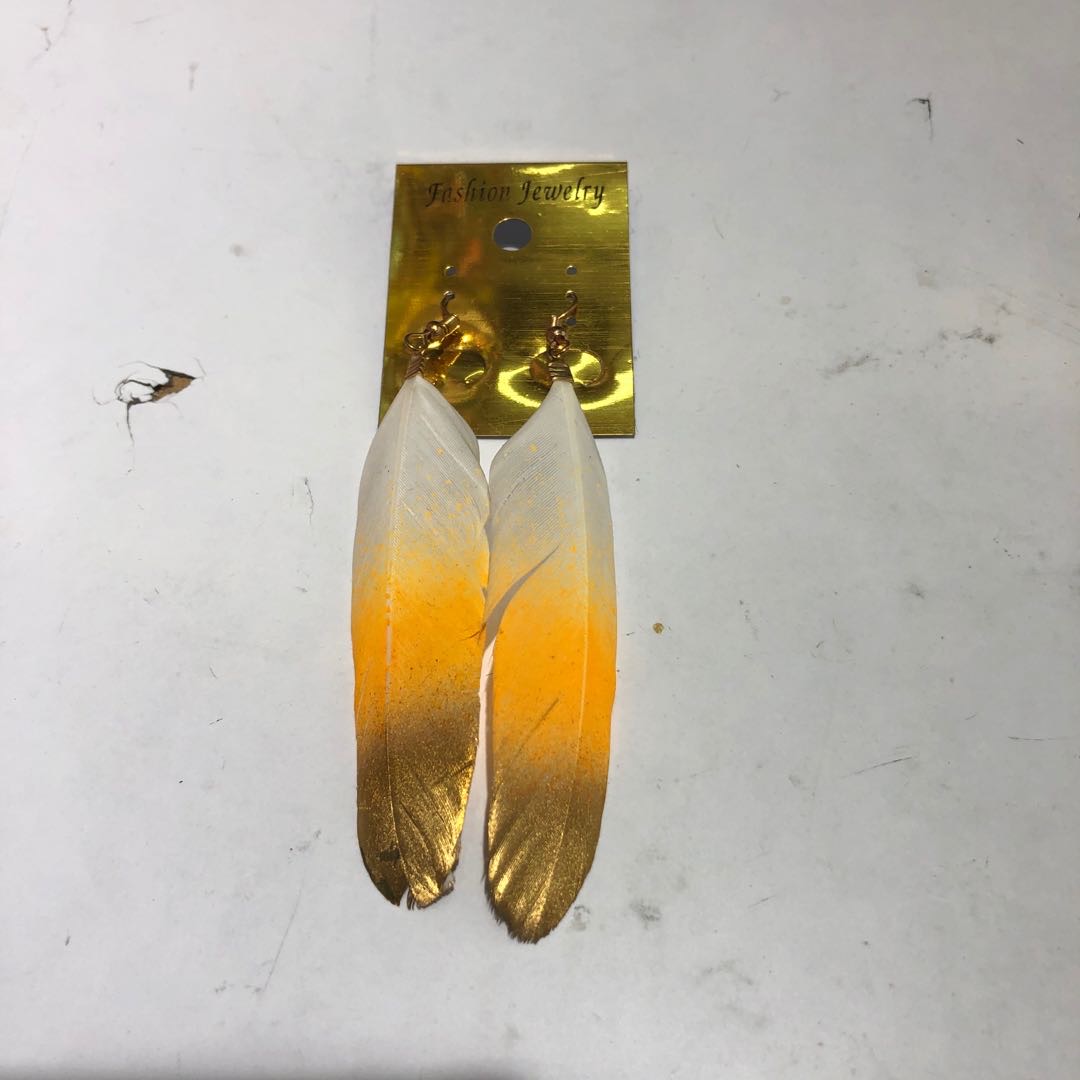 Factory direct sales of feather earrings and gradient earrings