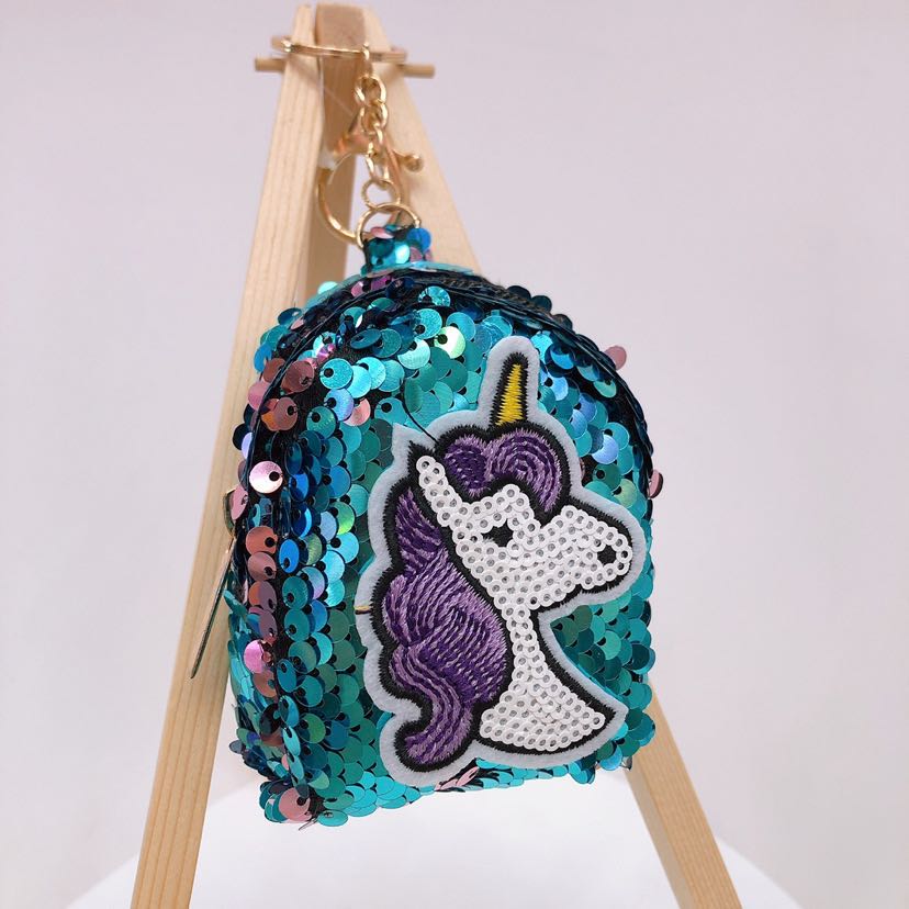 Sequin Unicorn Mini Zero Purse thumbnail