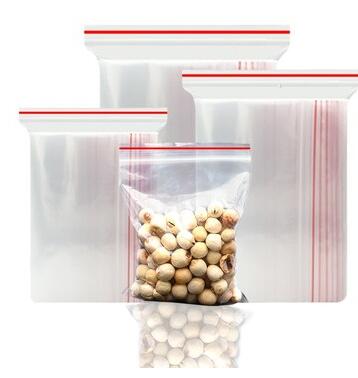 一次性封口袋加厚透明大中小密封袋塑料食品包装塑封袋自封袋