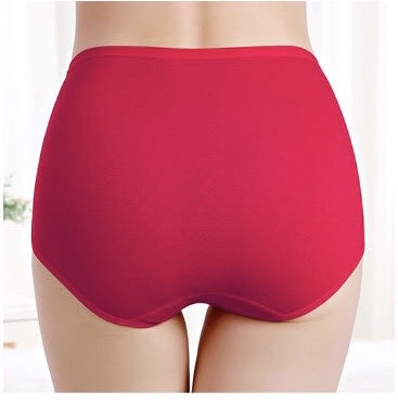 Cotton Women's Panties High-Waisted Printed Panties Women's Sense Big Red Plus Size Women's Briefs Specification drawing