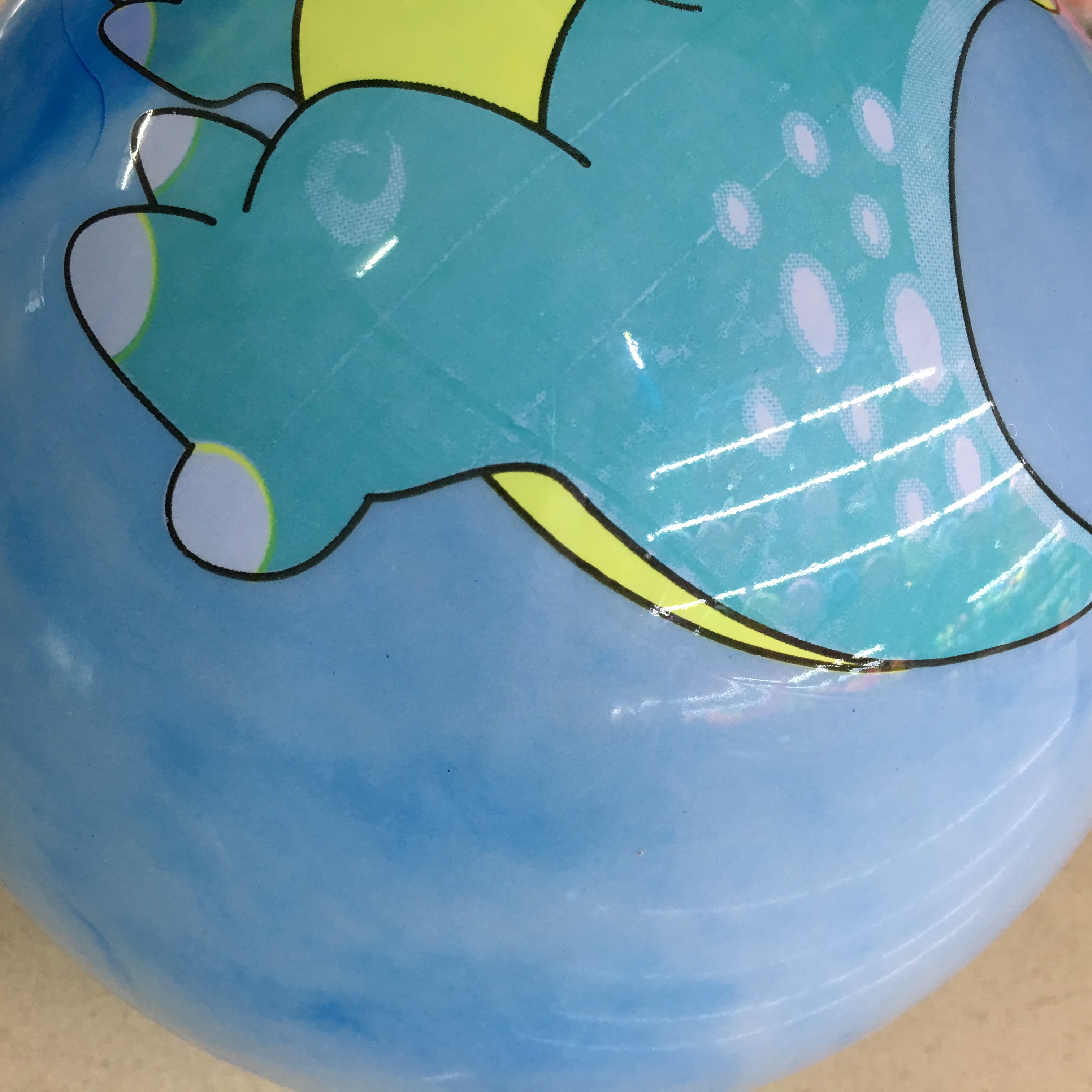 Leather Ball Children's Toys Kindergarten Special Elastic Pat Ball Non-Toxic Cartoon Animal Ball Baby Home Specification drawing