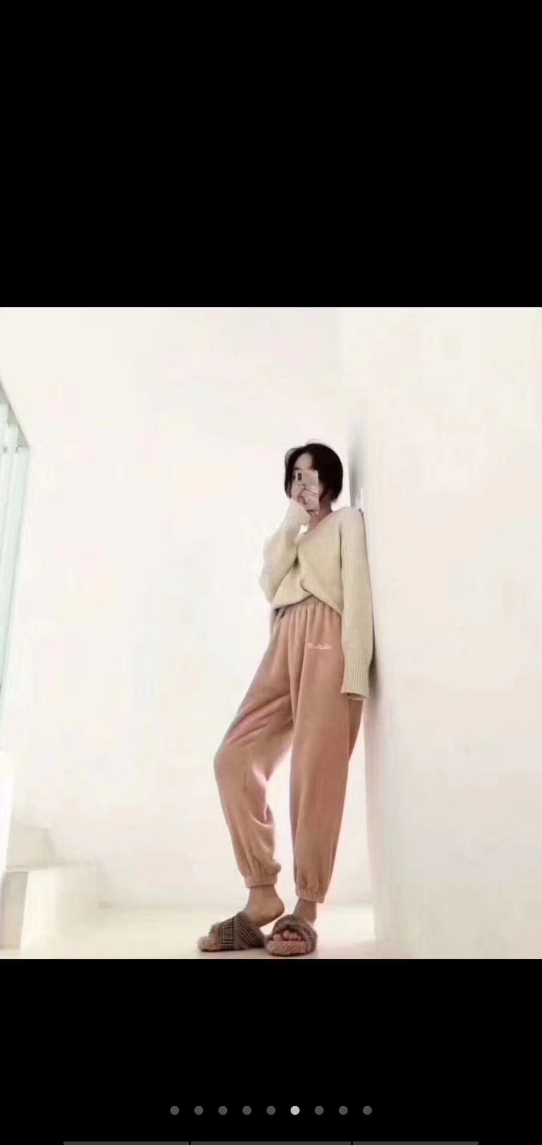 Fairy Warm Pants Suit Wear Lazy Coral Velvet Home Loose Specification drawing
