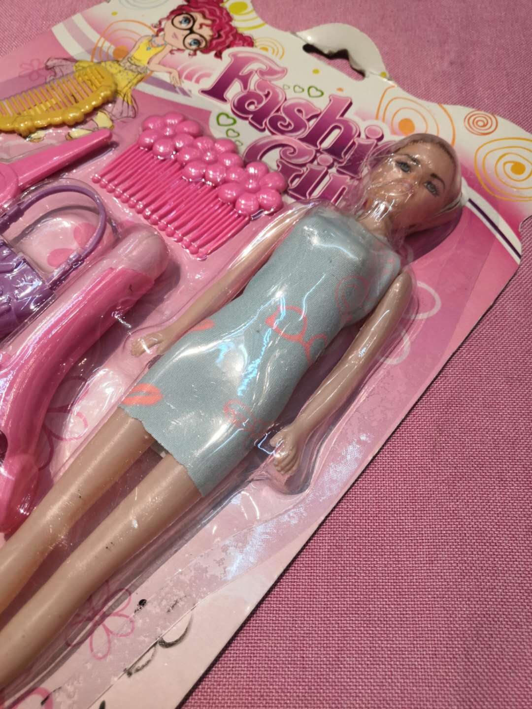 Hair care tool doll sets, Barbie doll playhouse toys manufacturer wholesale details Picture
