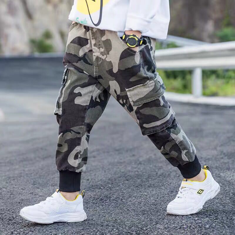 The new Spring and Autumn stylish children's long pants are casual and trendy for kids and boys Specification image