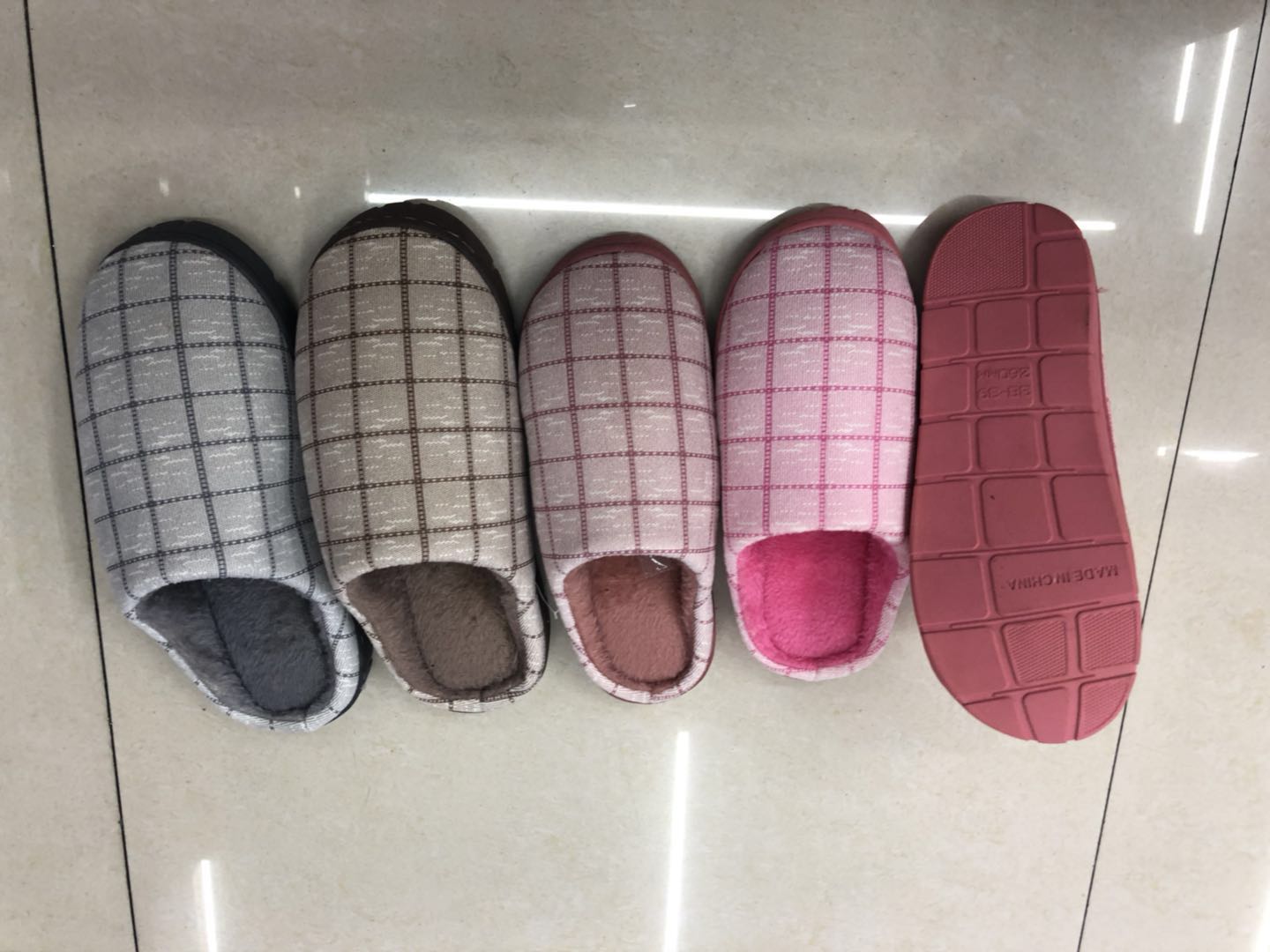 Y5636 Ehang 2020 Foreign Trade Plaid Men's And Women's Slip-On Shoes Specification drawing