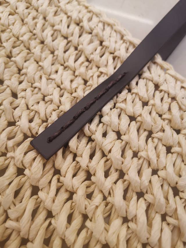 新款流行草编包钩针包方形编织包沙滩包欧美风时尚个性女包单肩包细节图