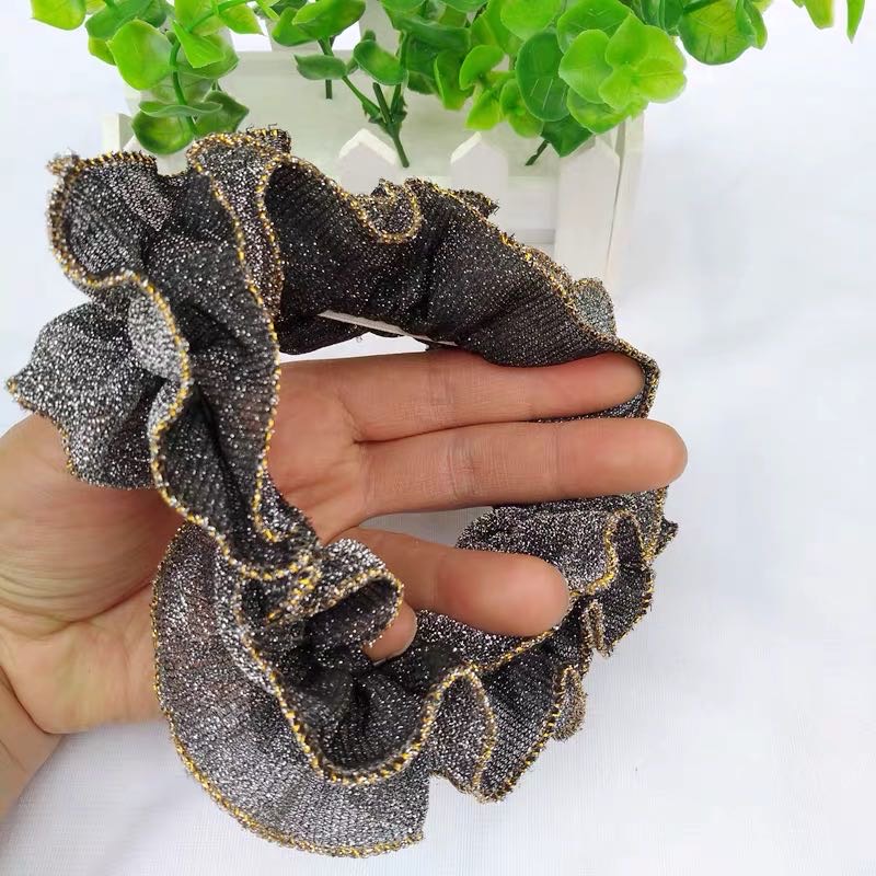 Korean Classic Hair Corset Scrunchie Leather Explosive Corset Scrunchie Cute Cloth Scrunchie Headband Elastic Elastic Yarn Elegant High Stretch Hair Simple Basic Headband Headband Headband Headpiece Hair Accessories details Picture