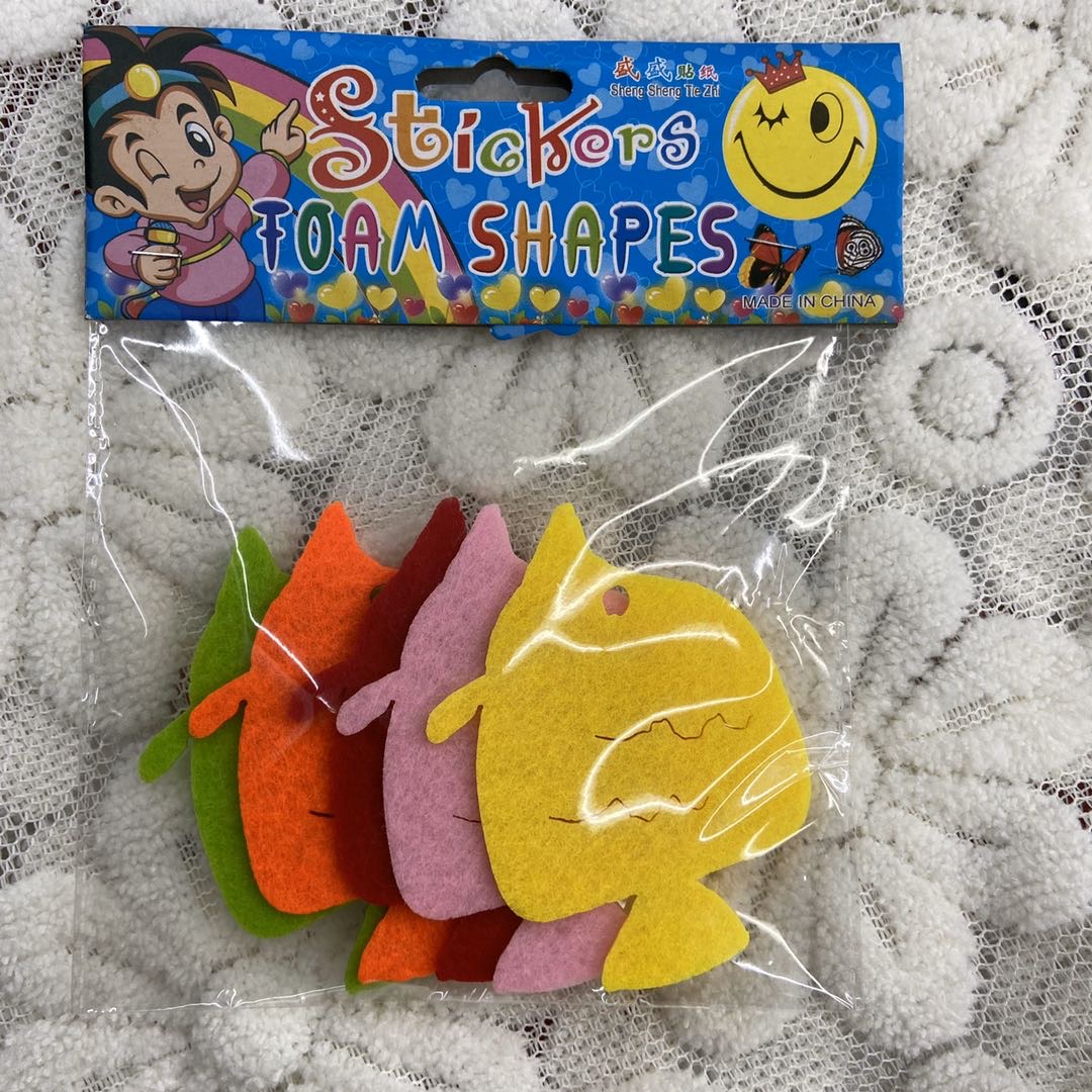Haiming Toys Educational Toys Educational Toys Handmade Toys New Color Fish Exquisite Felt Three-Dimensional Diy Handmade Jewelry Accessories