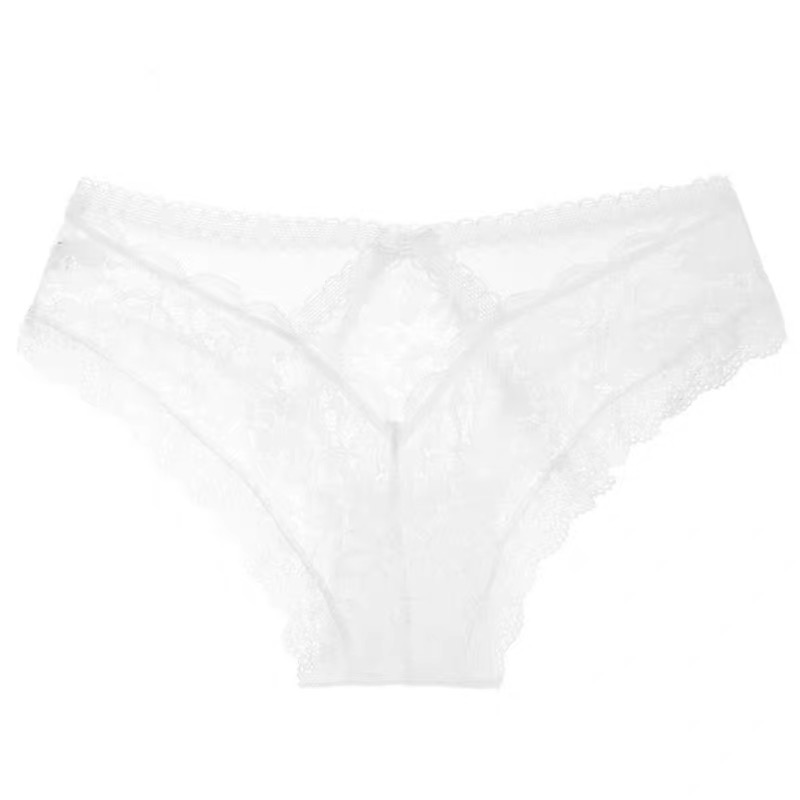 Miss Ya sexy French bow hollowed-out underwear female lace transparent quick dry emotional appeal clothing seamless briefs
