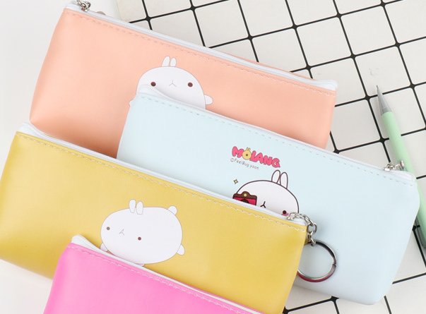 Simple small fresh pen bag in primary school students lovely large capacity pen bag creative stationery bag for men and women thumbnail