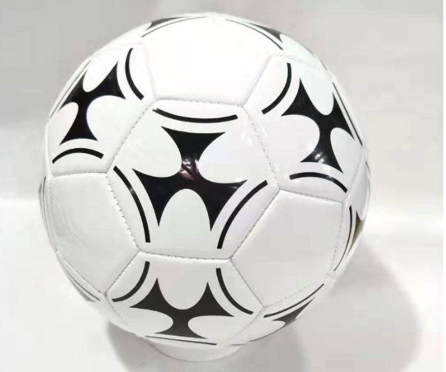 Promotion Of Black And White Pvc Football Regular Standard Ball Training Machine Sewing Football