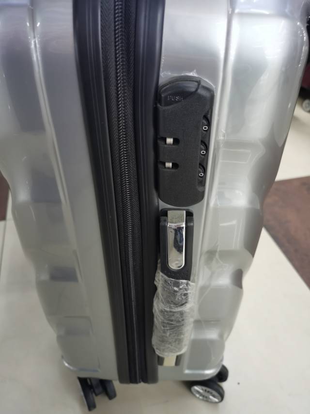 New silver pu password handle case details Picture