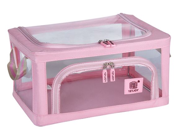 Steel frame storage box, Oxford cloth organizing box, cotton quilt storage box, folding wardrobe, fabric extra-large storage bag Specification image