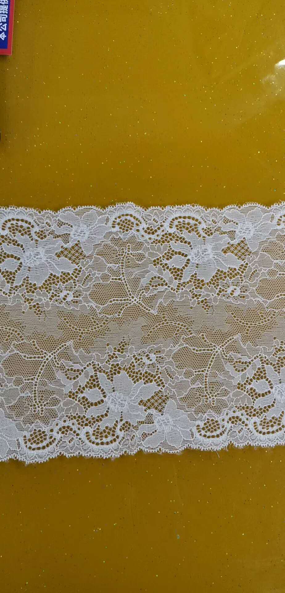 We have a wide variety of white lace fabric from Fujian in stock details Picture