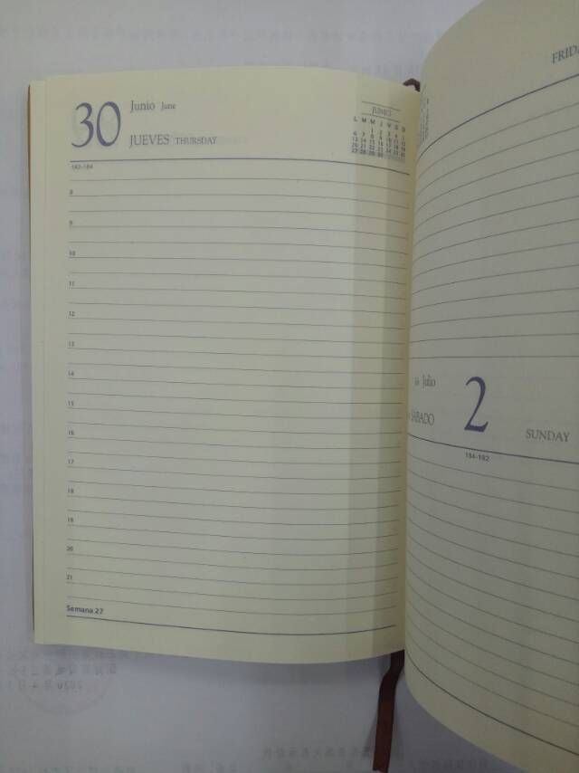 Weijia Stationery Soft Leather Notebook Feel Smooth Student Diary Meeting Notepad details Picture