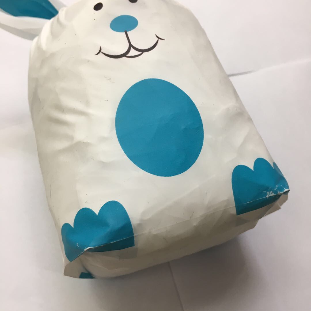 跨境货源卡通可爱小兔兔4色印刷环保便携式手提塑料袋产品图