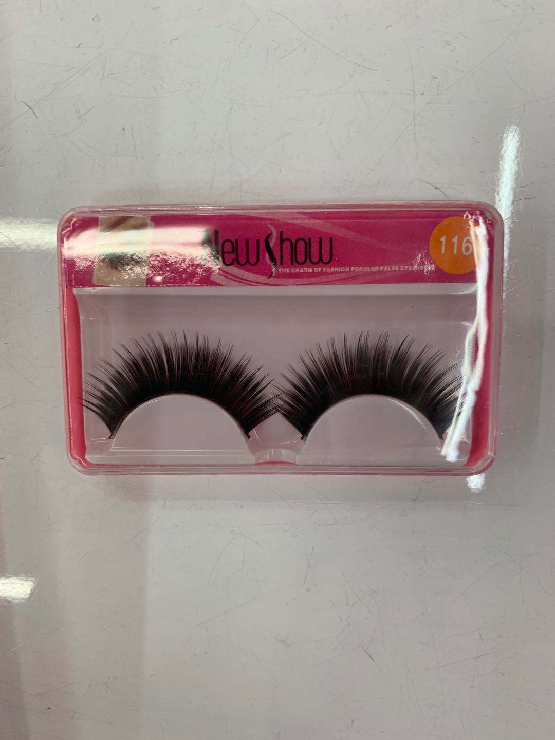 A pair of hard stem false eyelashes 004 natural bushy tail pull long real nude makeup eyelashes thumbnail