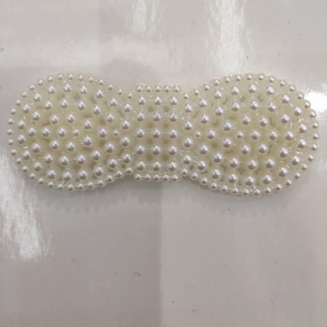 White pearl hair clip accessory details Picture