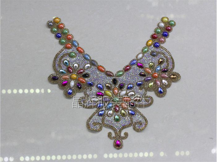Hot style colorful ceramic diamond rhinestone collar fashion cravat thumbnail