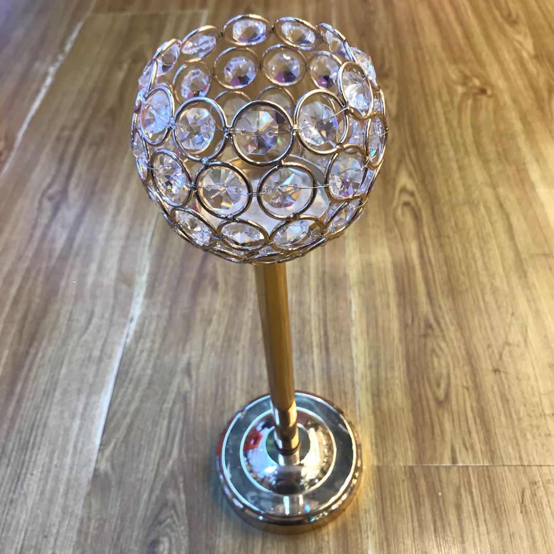 Alone show glass gold wrought iron candlestick craft decorations thumbnail