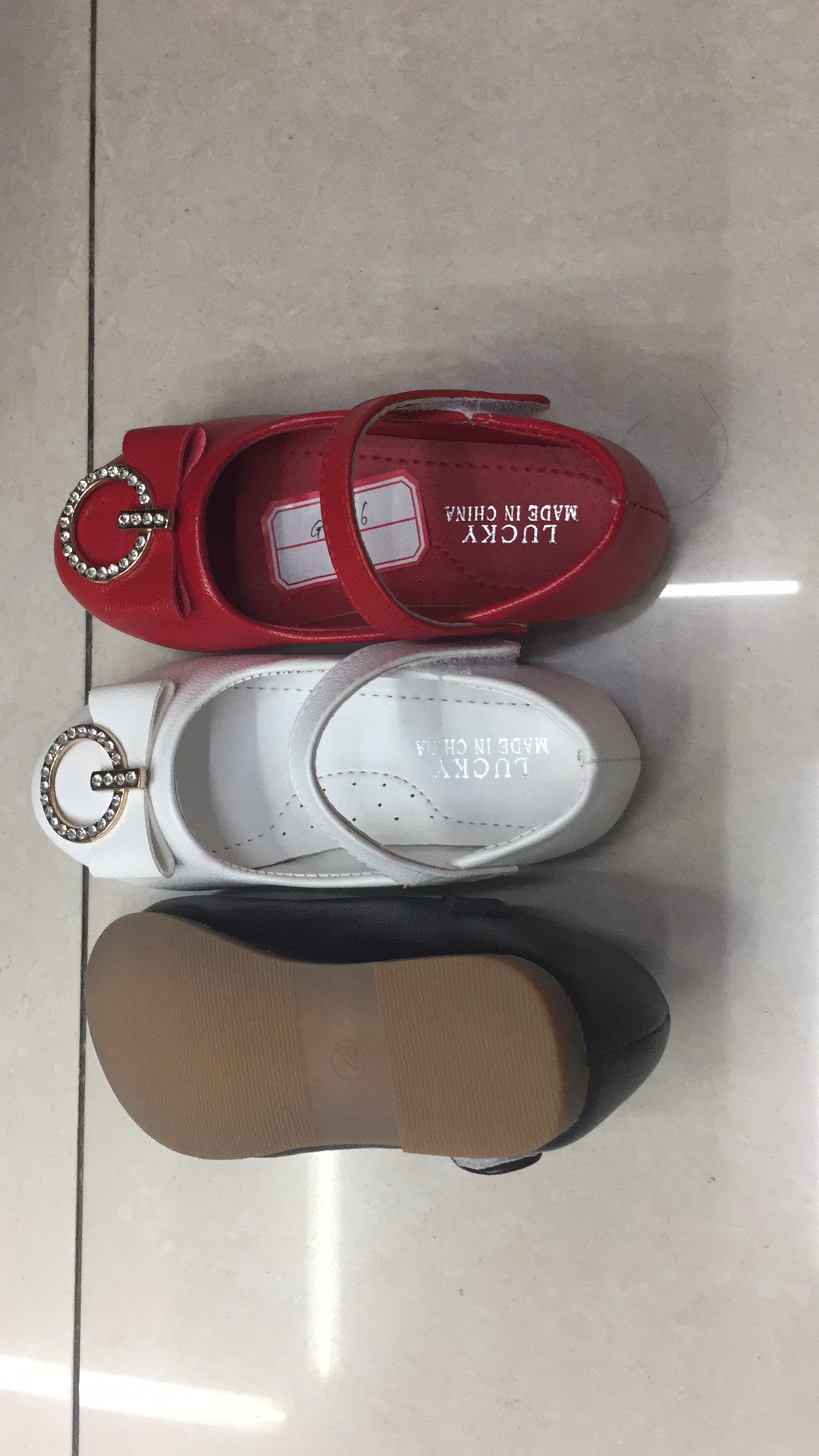 2023 Spring children students perform Korean version of girl's bow HG2021 Hongyun 2020 foreign trade girl baby princess shoes leather inner casual etiquette shoes Specification drawing