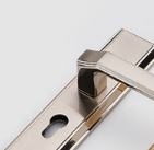 Black Indoor Bedroom Room Door Lock Adjustable Hole Change Lock Bathroom Household Solid Wood Door Universal Lock details Picture